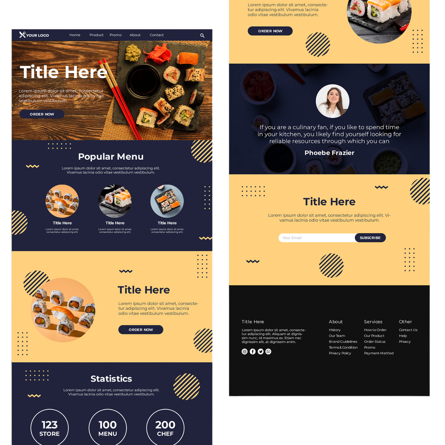 Sushi Restaurant Website Sushi Restaurant Website