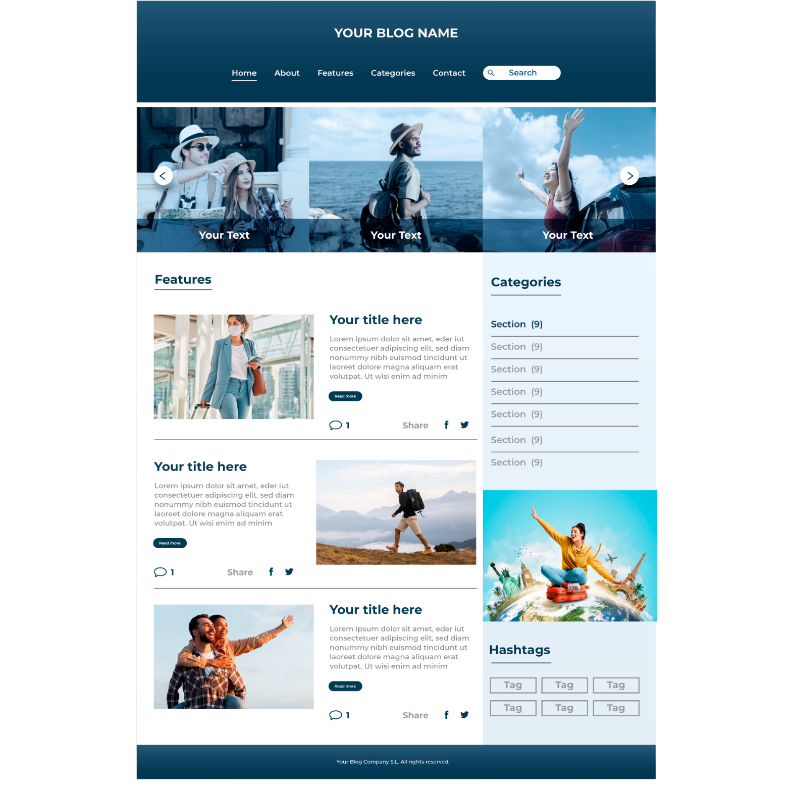 Magazine Website Full Layout